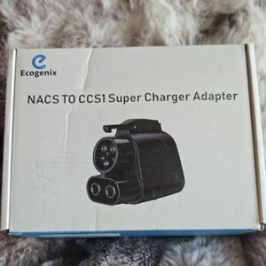 Black NACS to CCS1 Super Charger Adapter